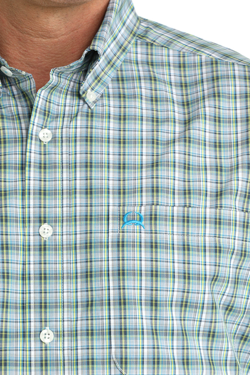 Load image into Gallery viewer, Cinch Mens ARENAFLEX Short Sleeve Plaid Print Shirt - Multi
