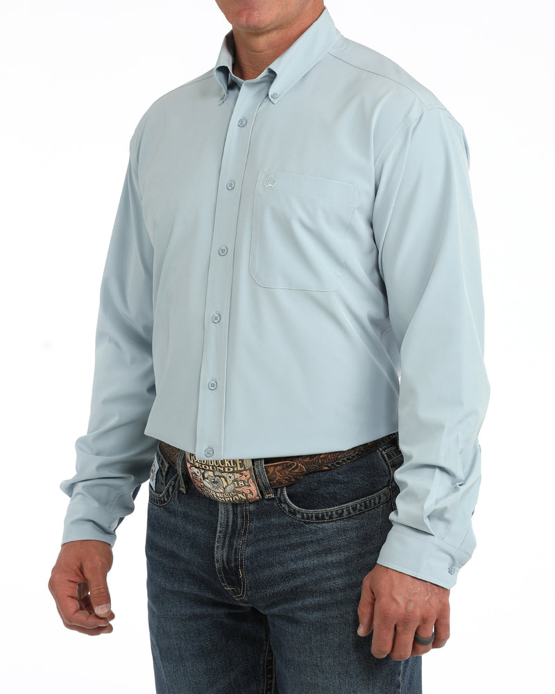 Load image into Gallery viewer, Cinch Mens ARENAFLEX Long Sleeve Solid Shirt - Light Blue
