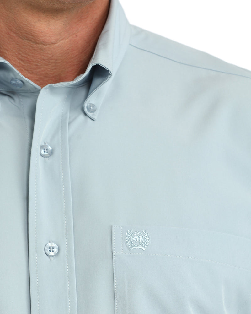Load image into Gallery viewer, Cinch Mens ARENAFLEX Long Sleeve Solid Shirt - Light Blue

