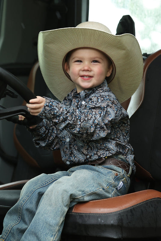 Cinch Infant Long Sleeve Paisley Print Shirt - Multi