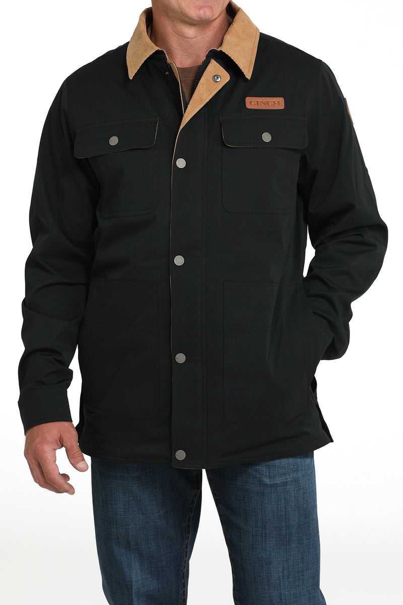 Load image into Gallery viewer, Cinch Men's Canvas Lined Barn Coat - Black

