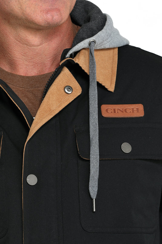 Cinch Men's Canvas Lined Barn Coat - Black