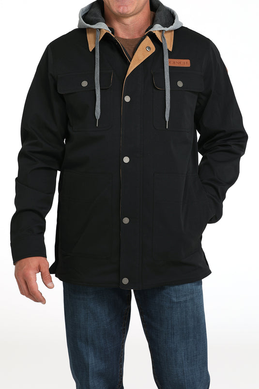 Cinch Men's Canvas Lined Barn Coat - Black