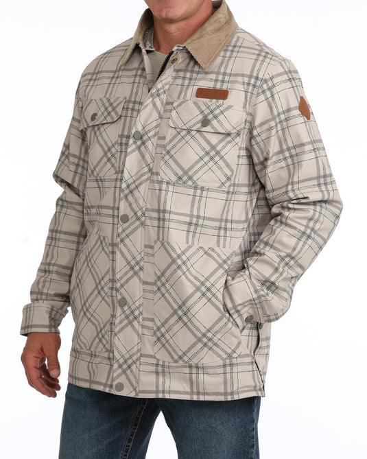 Cinch Men's Canvas Lined Barn Coat - Stone