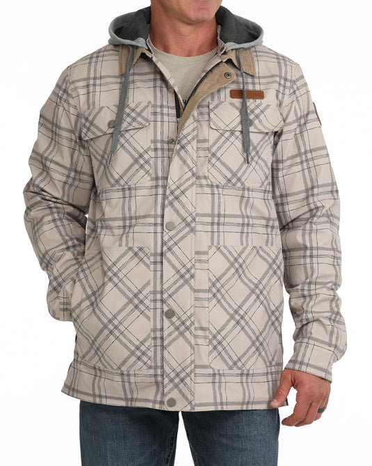 Cinch Men's Canvas Lined Barn Coat - Stone