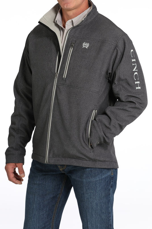 Cinch Men's Concealed Carry Printed Bonded Jacket - Gray