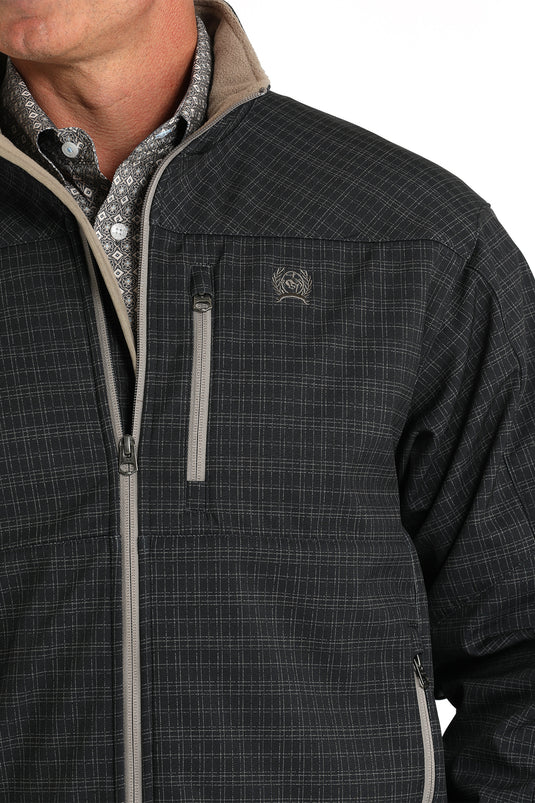 Cinch Men's Printed Bonded Jacket - Navy