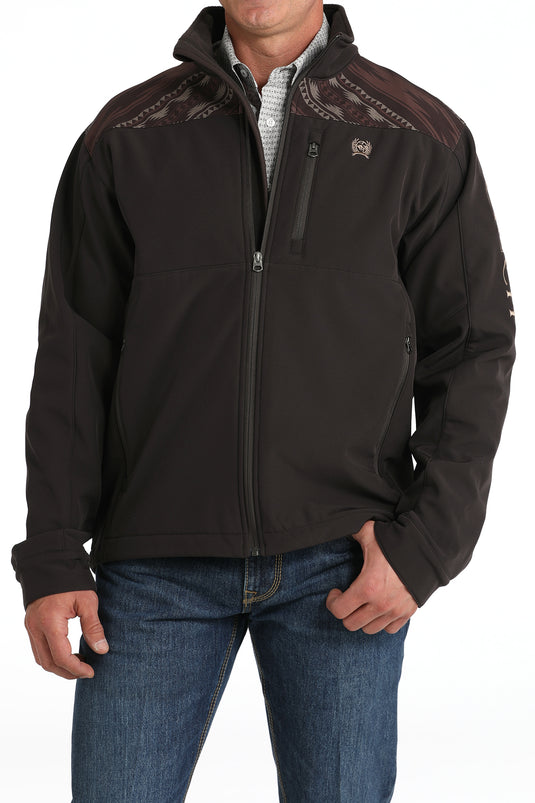 Cinch Men's Color Blocked Bonded Jacket - Brown