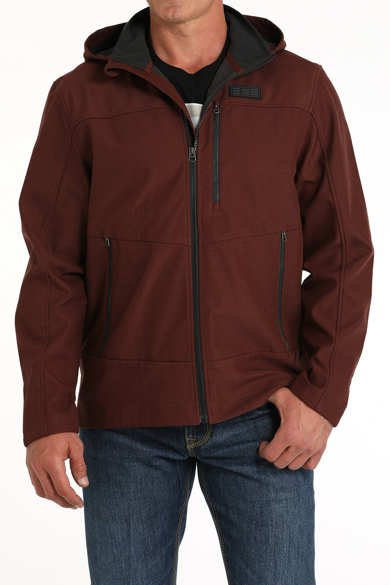 Load image into Gallery viewer, Cinch Men's Hooded Softshell Jacket - Red
