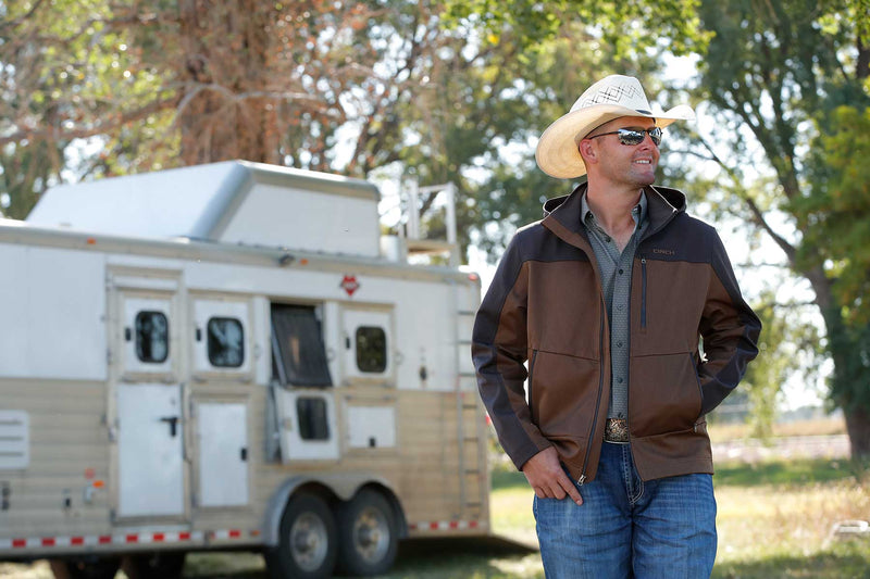 Load image into Gallery viewer, Cinch Men's Hooded Bonded Jacket - Brown
