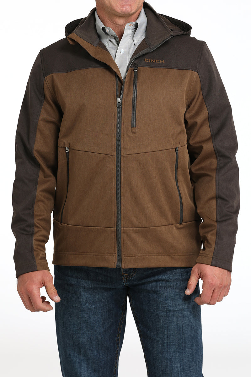 Load image into Gallery viewer, Cinch Men's Hooded Bonded Jacket - Brown
