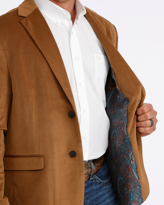 Cinch Mens Corduroy Sport Coat - Brown
