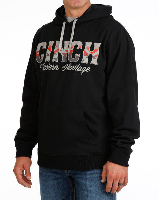 Cinch Mens Pullover Hoodie - Black