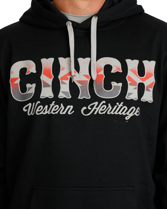 Cinch Mens Pullover Hoodie - Black