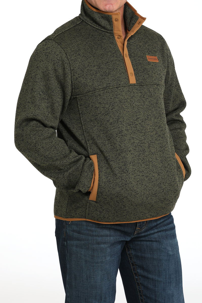 Load image into Gallery viewer, Cinch Mens Sweater Knit Pullover - Olive
