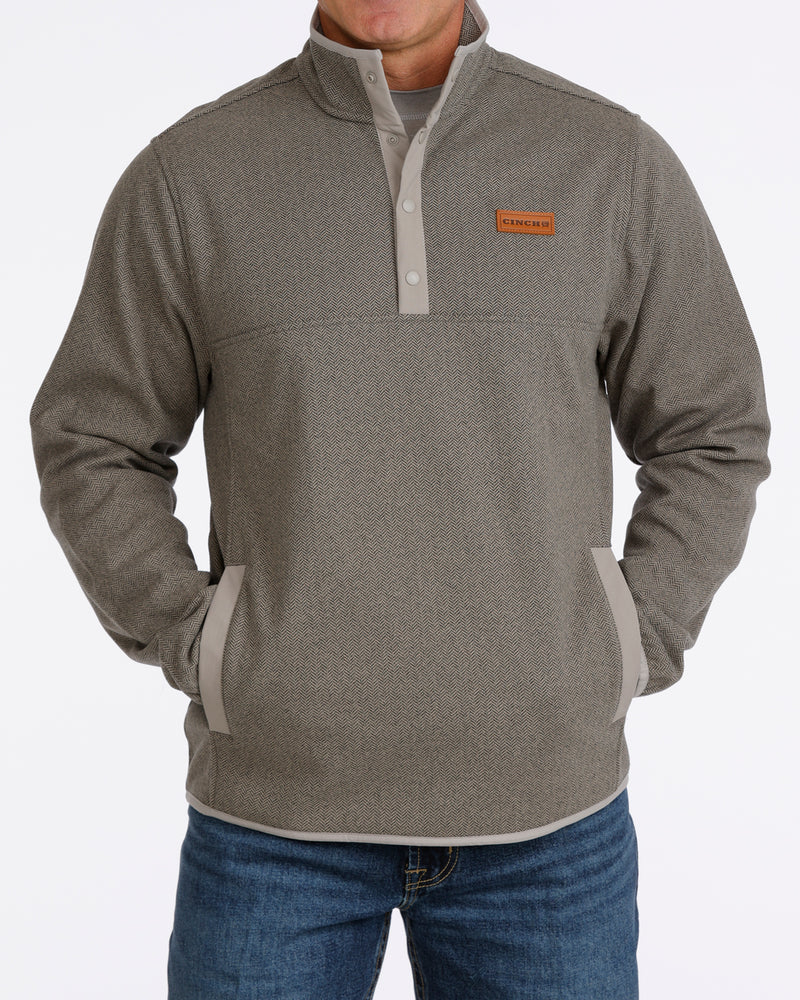 Load image into Gallery viewer, Cinch Mens 1/4 Snap Sweater Knit Pullover - Gray
