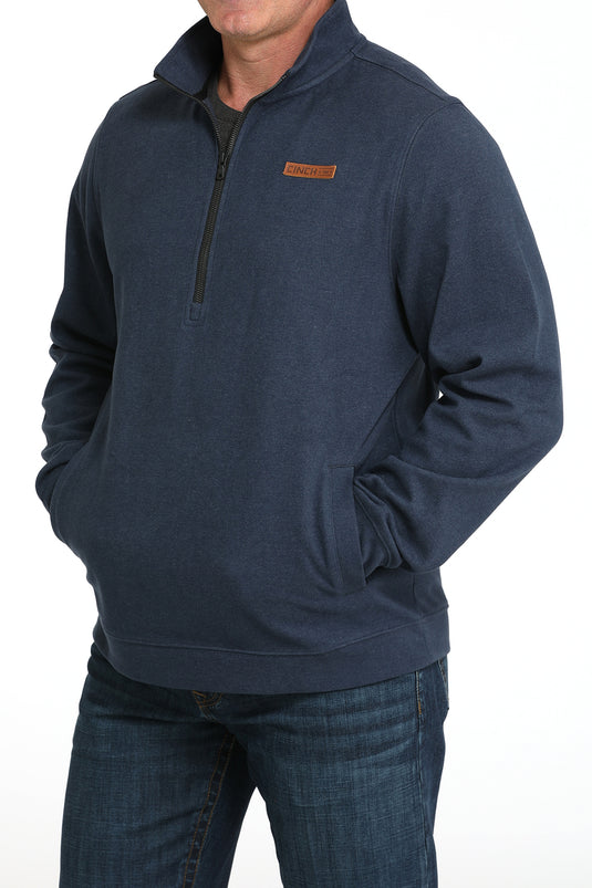 Cinch Mens 1/2 Zip Sweater Pullover - Navy