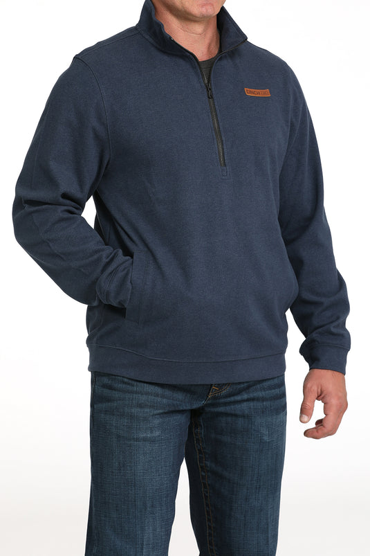 Cinch Mens 1/2 Zip Sweater Pullover - Navy