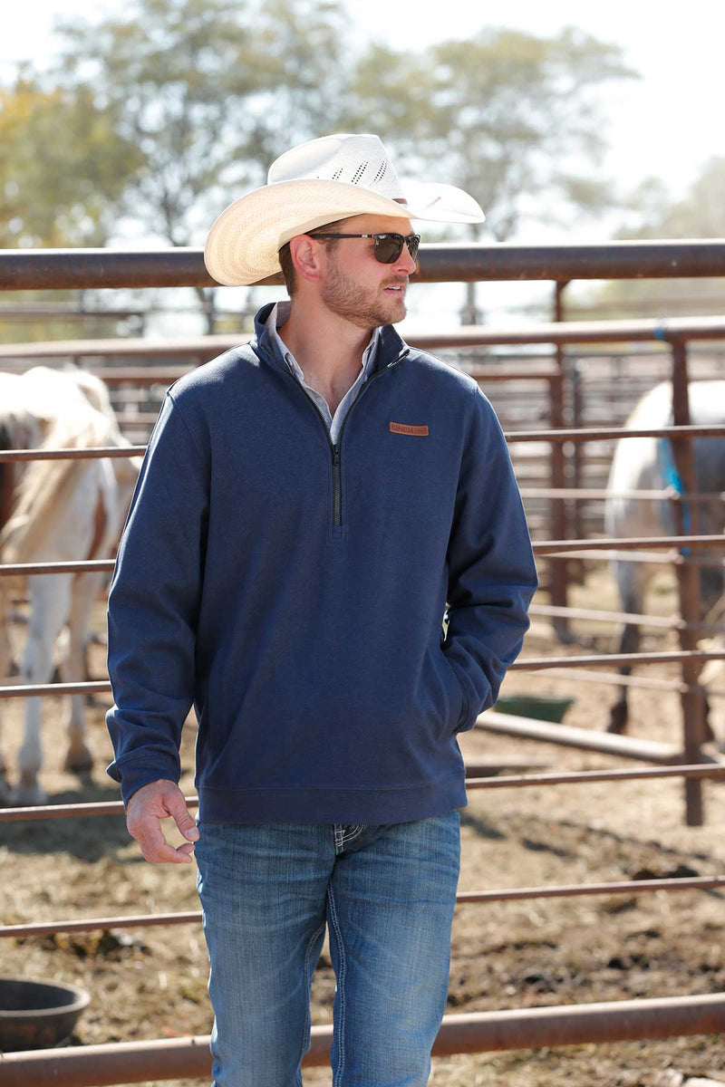 Load image into Gallery viewer, Cinch Mens 1/2 Zip Sweater Pullover - Navy
