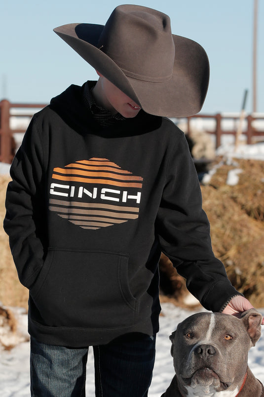 Cinch Boys Pullover Hoodie - Black