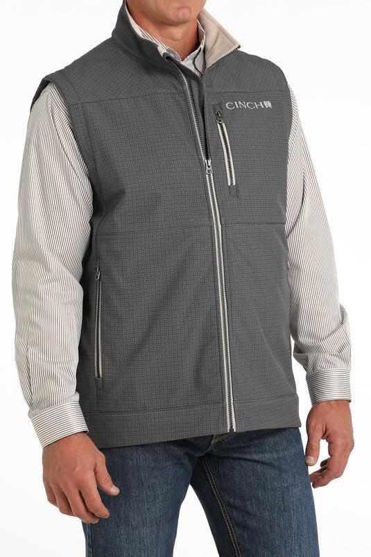 Cinch Men's Concealed Carry Bonded Vest - Gray