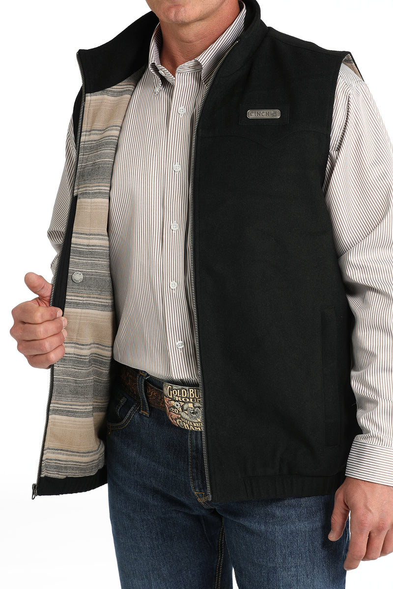Load image into Gallery viewer, Cinch Men's Concealed Carry Wooly Blanket Lined Vest - Black
