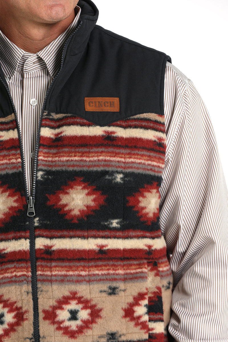 Load image into Gallery viewer, Cinch Men's Reversible Color Blocked Polyfill Quilted Vest - Khaki
