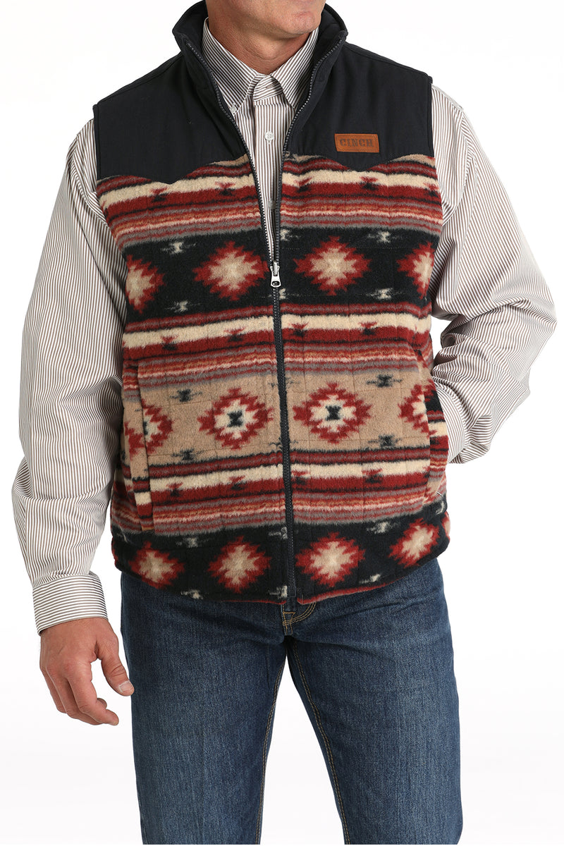 Load image into Gallery viewer, Cinch Men's Reversible Color Blocked Polyfill Quilted Vest - Khaki
