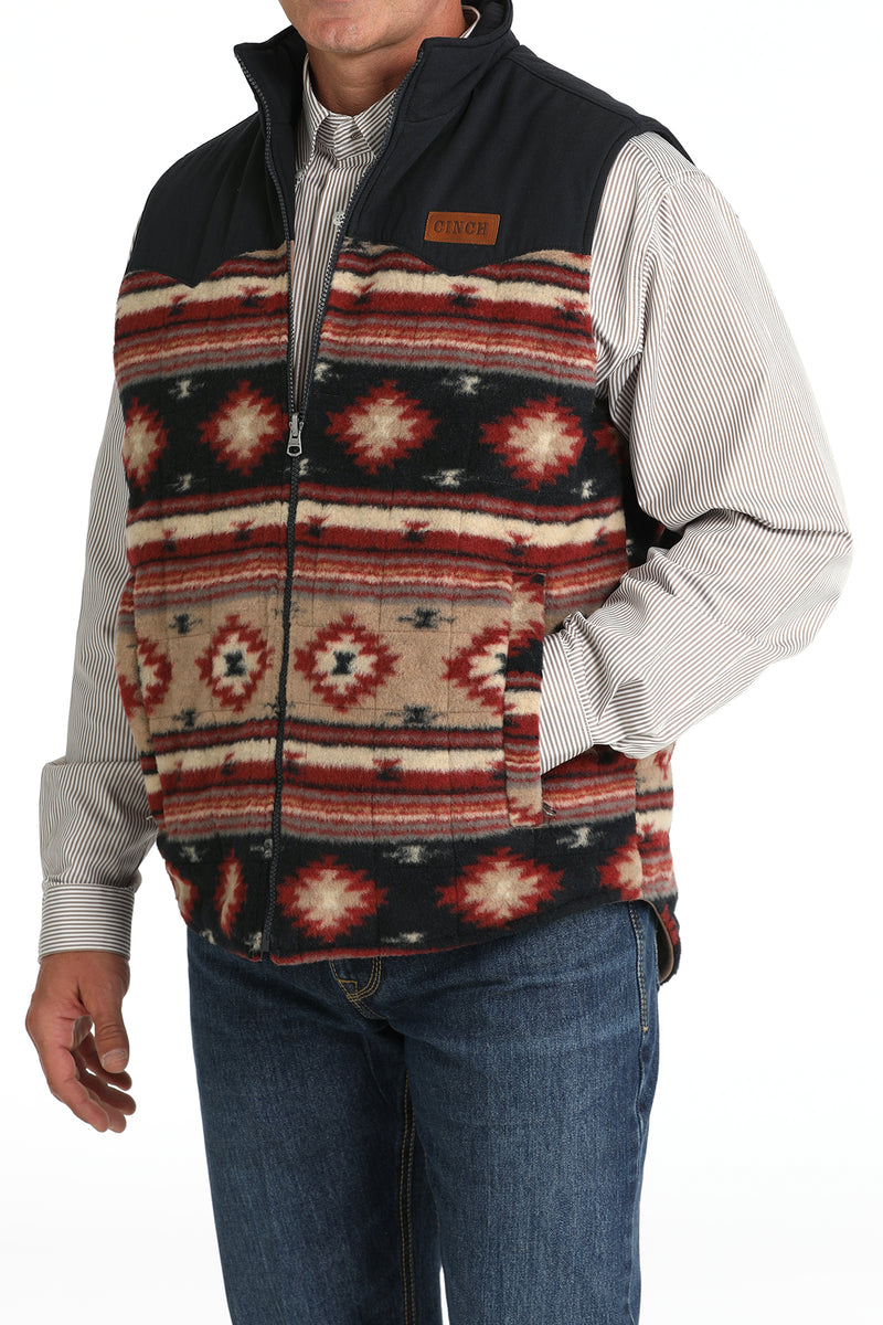 Load image into Gallery viewer, Cinch Men's Reversible Color Blocked Polyfill Quilted Vest - Khaki
