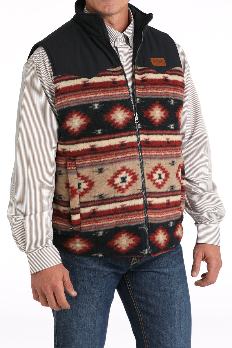 Load image into Gallery viewer, Cinch Men's Reversible Color Blocked Polyfill Quilted Vest - Khaki
