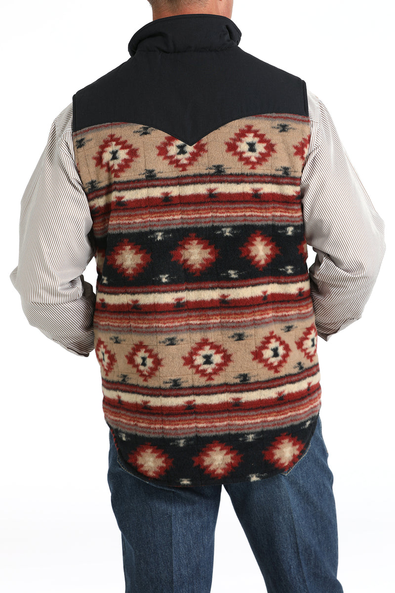 Load image into Gallery viewer, Cinch Men's Reversible Color Blocked Polyfill Quilted Vest - Khaki
