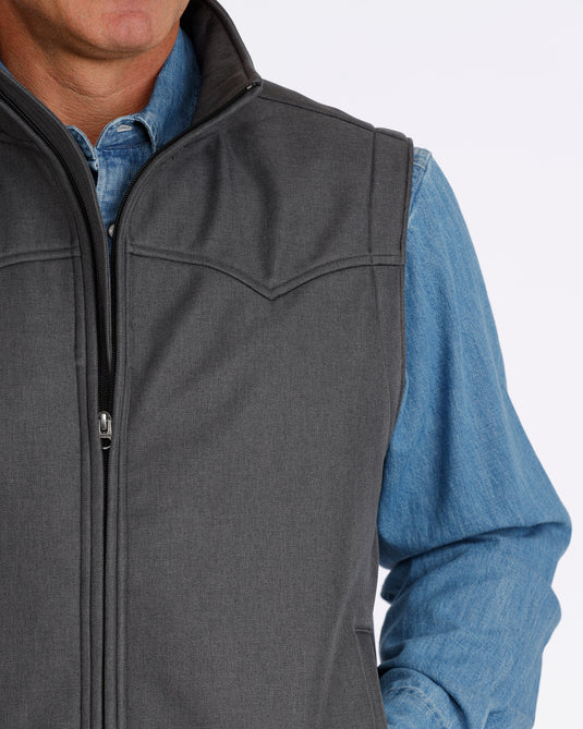 Cinch Men's Concealed Carry Bonded Vest - Charcoal