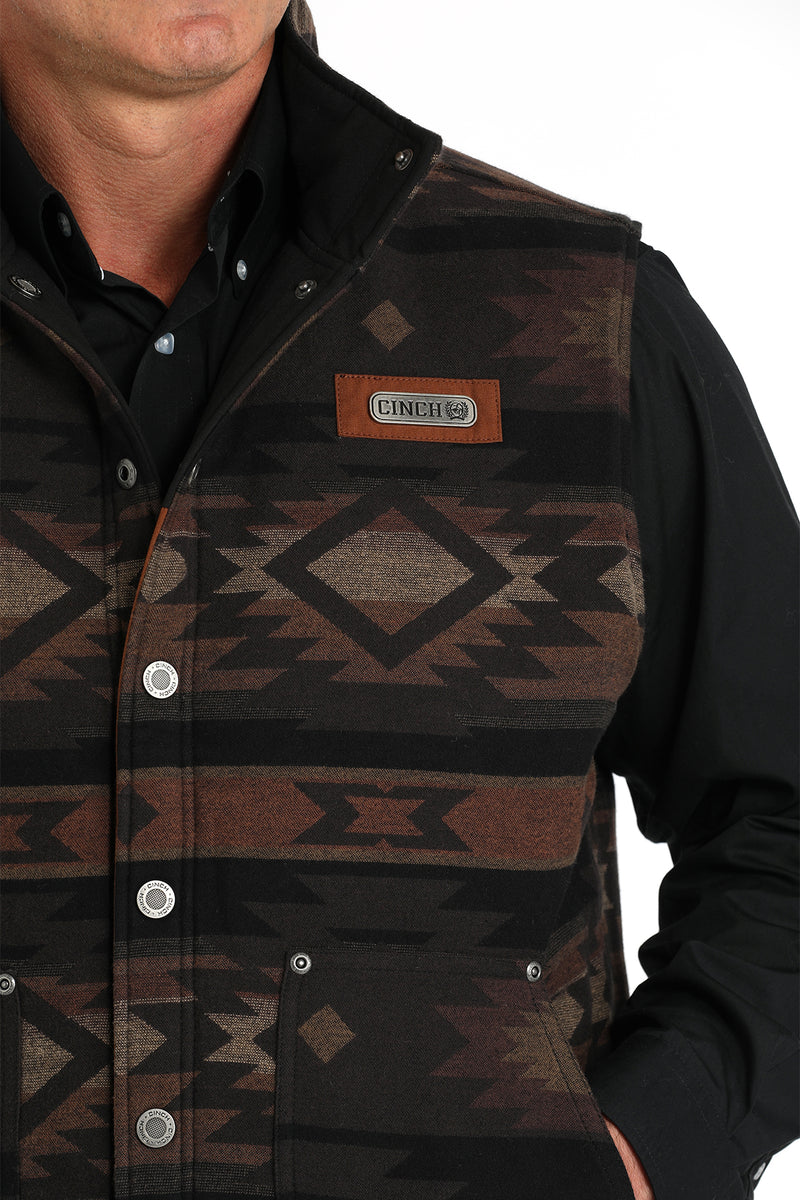 Load image into Gallery viewer, Cinch Men's Reversible Polyfill Quilted Vest - Brown/Black
