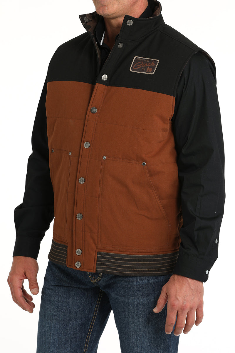 Load image into Gallery viewer, Cinch Men's Reversible Polyfill Quilted Vest - Brown/Black
