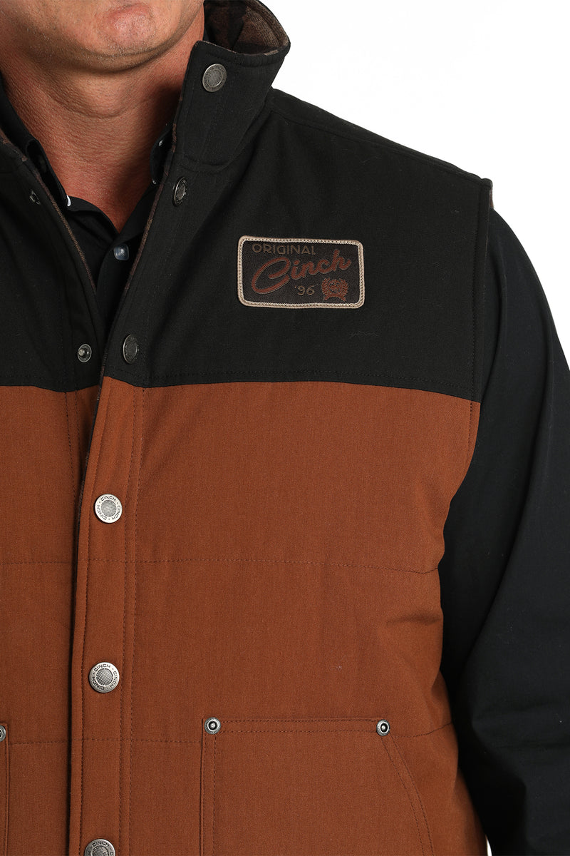 Load image into Gallery viewer, Cinch Men's Reversible Polyfill Quilted Vest - Brown/Black
