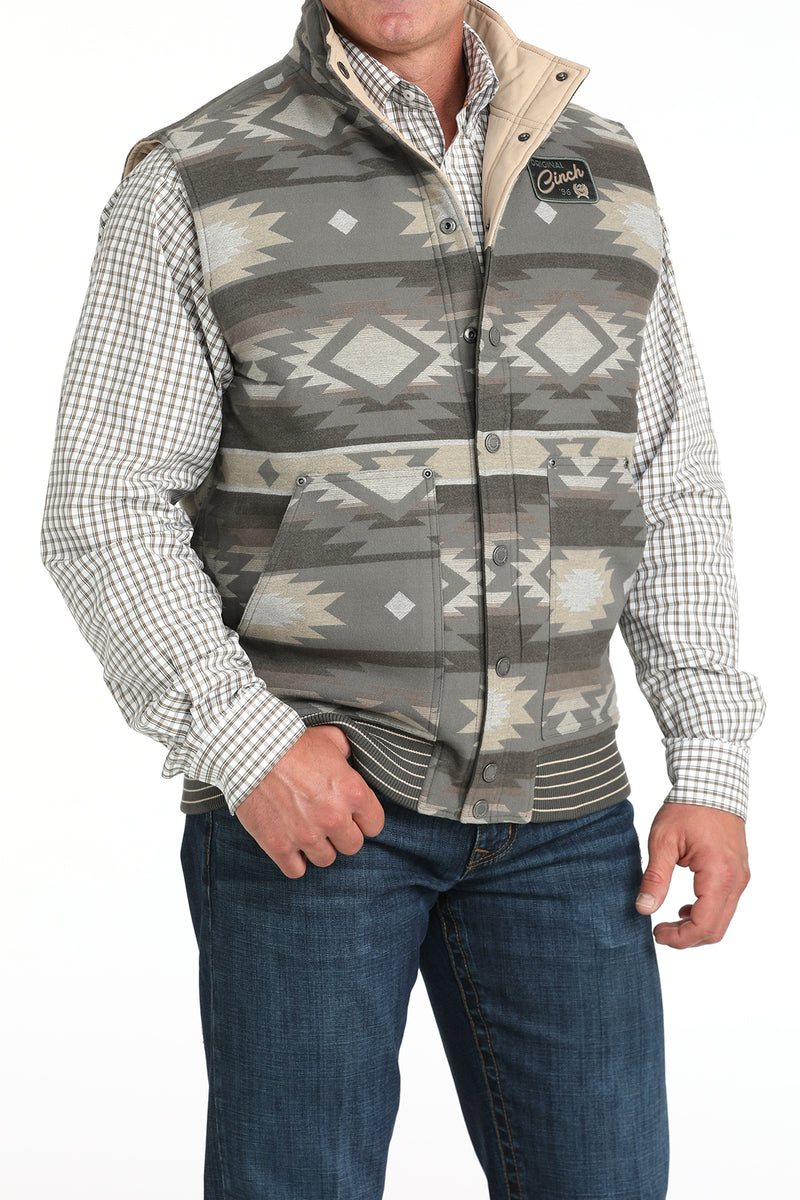 Load image into Gallery viewer, Cinch Men's Reversible Polyfill Quilted Vest - Olive/Cream
