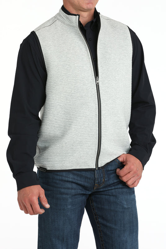 Cinch Men's Reversible Ribbed Vest - Black/White