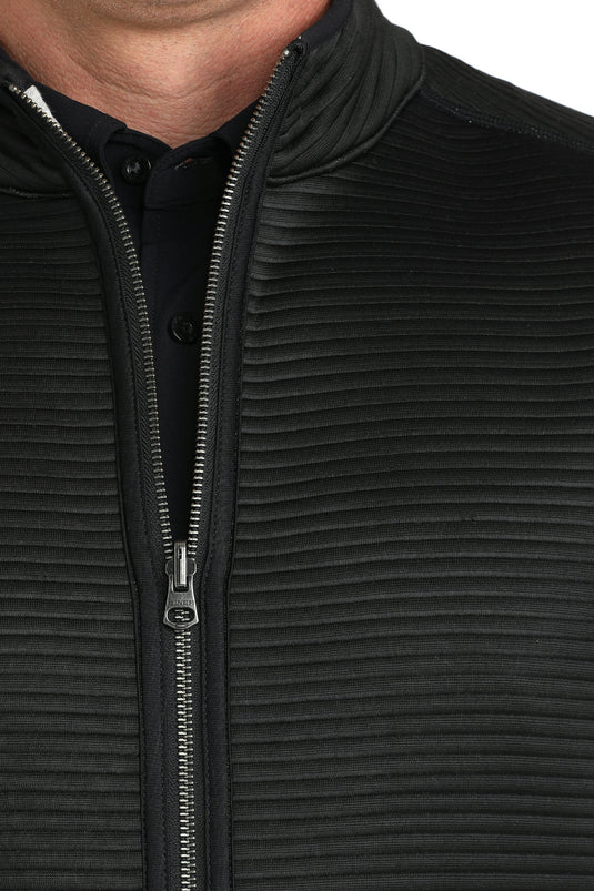 Cinch Men's Reversible Ribbed Vest - Black/White