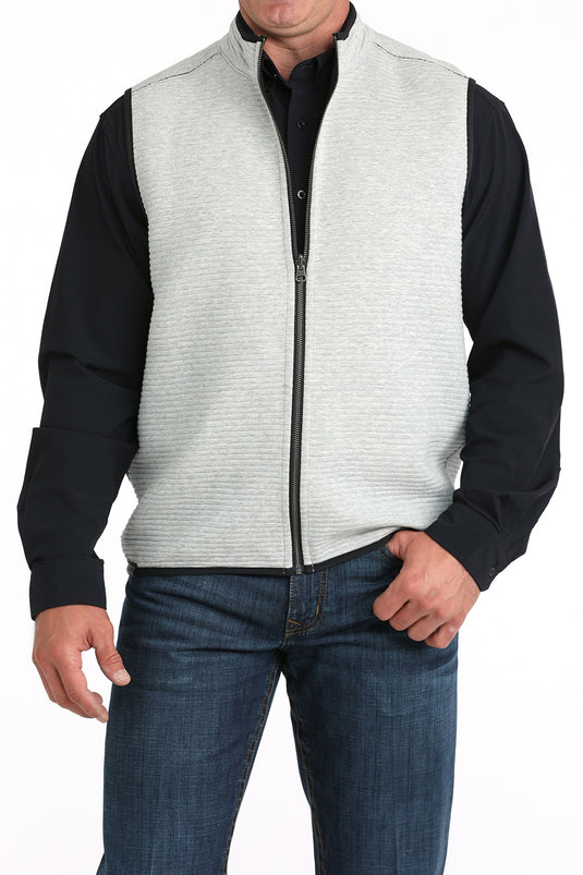 Cinch Men's Reversible Ribbed Vest - Black/White