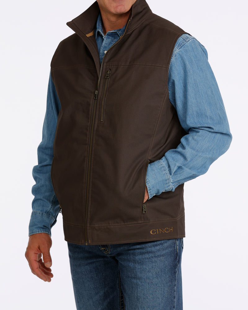 Load image into Gallery viewer, Cinch Men's Concealed Carry Canvas Vest - Brown
