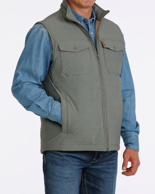 Cinch Men's Concealed Carry Quilted Vest - Green