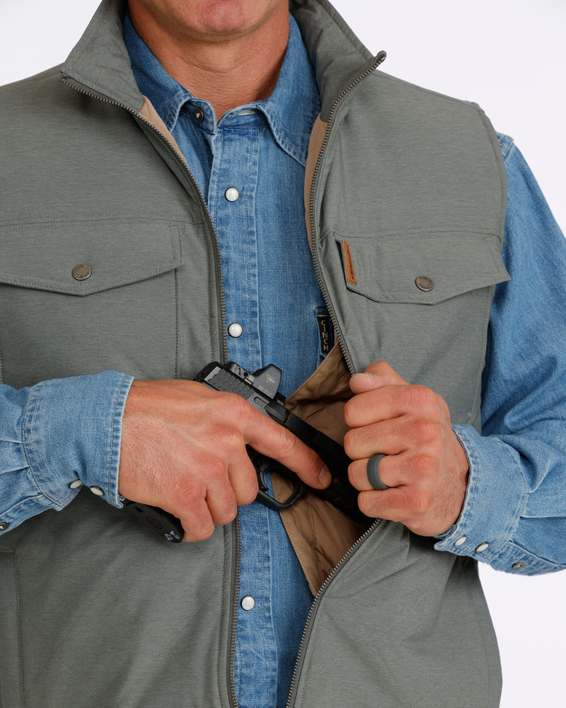 Load image into Gallery viewer, Cinch Men's Concealed Carry Quilted Vest - Green
