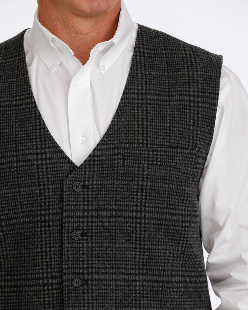 Load image into Gallery viewer, Cinch Men's Plaid Vest - Charcoal
