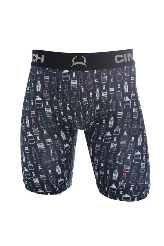 Cinch Mens ARENAFLEX 9" Boxer Brief - Liquor