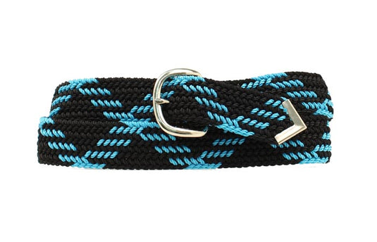 Nocona Braided Belt - Blue/Black