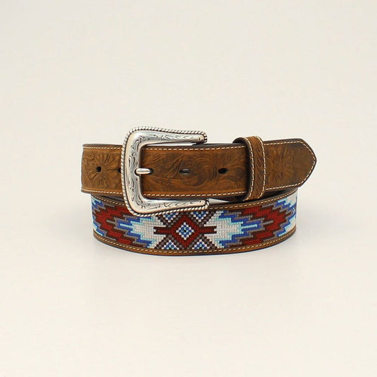 Nocona 1-1/2" Embroidered Inlay Belt - Southwest