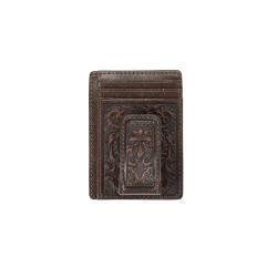 Nocona Scroll Cross Embossed Money Clip