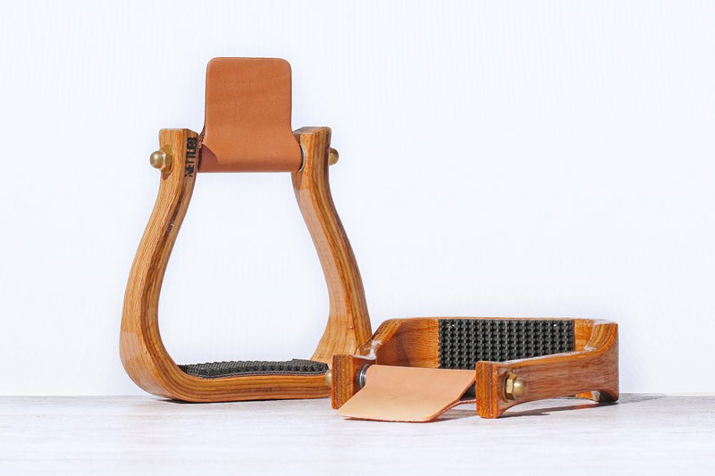 Load image into Gallery viewer, Nettles Stirrups Gripper Barrel Racer Stirrup
