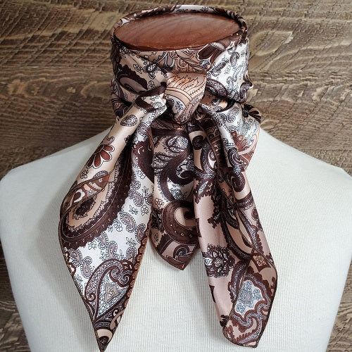 Heavy Weight Charmeuse Paisley & Print Wild Rag - 36"x36"