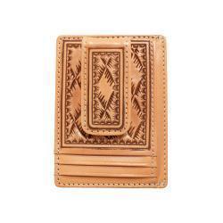 Nocona Large Basketweave Money Clip Wallet - Natural